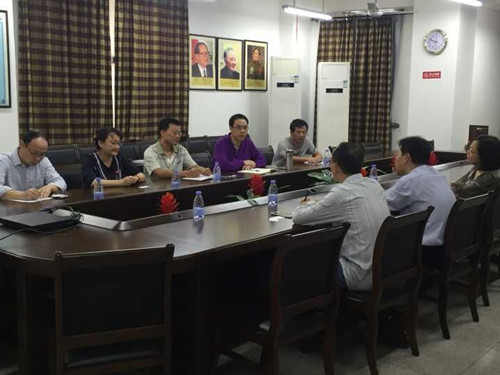 韩山师范学院经济与管理学院石中坚副经理一行莅临公司交流座谈